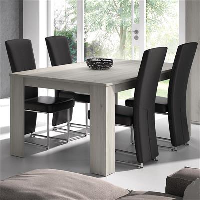 Table à manger 180 cm contemporaine couleur chêne gris TRINITA